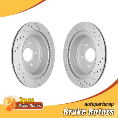 Комплект задних перфорированных тормозных дисков для Nissan Murano Pathfinder Quest Q50 Q70 FX45 - Изображение 1 из 4