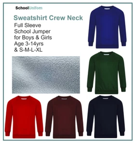 Sweatshirt Pullover mit Rundhalsausschnitt für Jungen & Mädchen - Bild 1 von 1