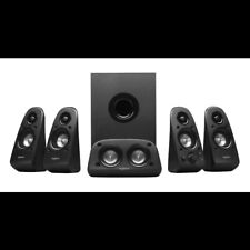 Logitech Z506 Surround Sound Computer Speakers Subwoofer With Belkin Aux Adapter