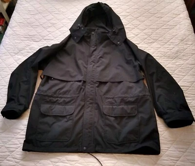 Chaqueta cortavientos vintage Eddie Bauer Gore Tex para hombre talla XXL negra con capucha LEER Foto 1 de 4