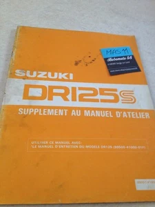 Suzuki DR125S DR125 S DR 125 DRS Suplemento Revue Moto Técnica Manual De Taller - Imagen 1 de 11