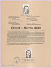 USA7 #2812 U/A SOUVENIR PAGE FDC   Edward R. Murrow
