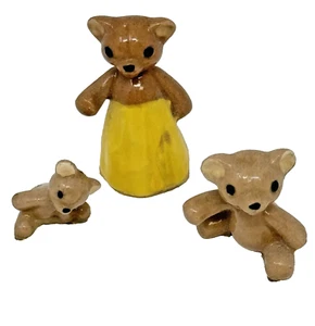 Vintage Miniature Hagen Renaker Bear Family Figurines - Picture 1 of 11