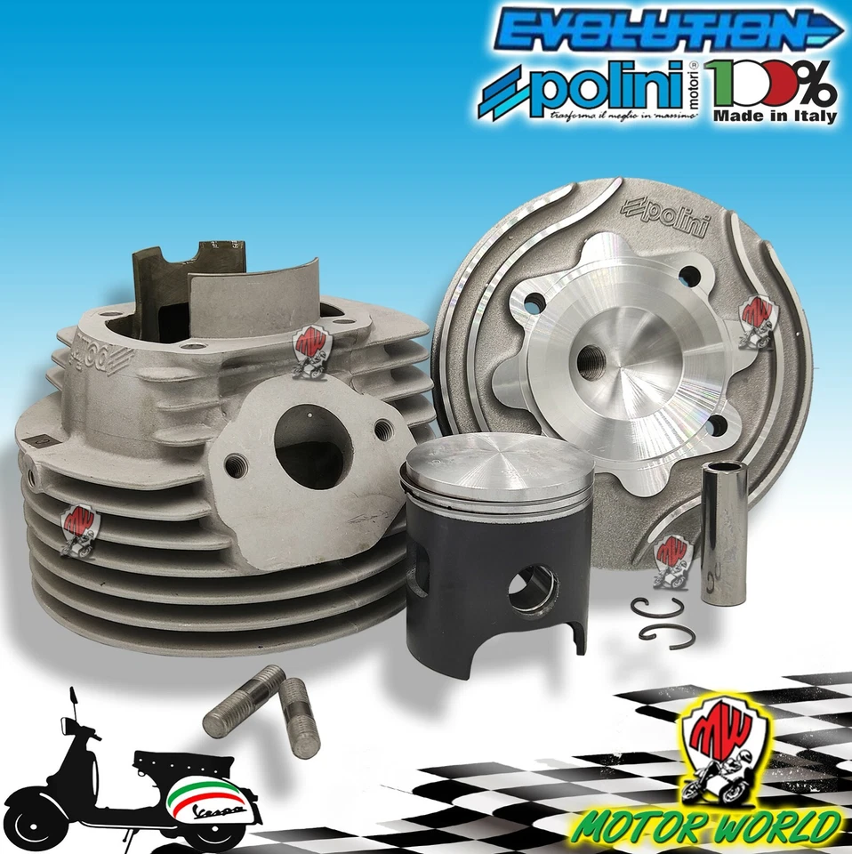 Kit Cilindro Polini Evolution 130cc Vespa 125 Primavera Et3 D.57 Corsa 51mm - Imagen 1 de 1