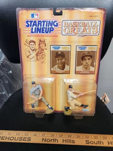Starting Lineup 1989 Mickey Mantle Joe DiMaggio NEW YORK Yankees Figures NIB Cover
