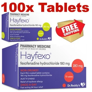 100x FEXOFENADINE 180MG GENERIC FEXIT FEXO HAYFEXO + FREE SHIPPING - Picture 1 of 6