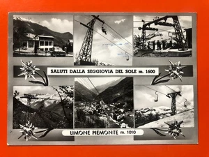 01255 Cartolina Limone Piemonte (CN) Seggiovia del Sole - Picture 1 of 2