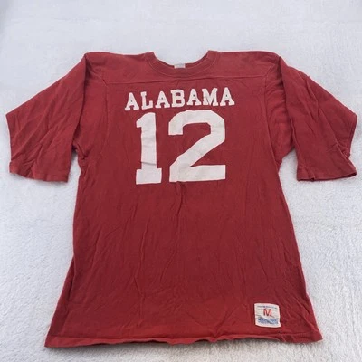 vtg Alabama Crimson Tide Champion Blue Bar Shirt Men's XS Football jersey 70s - Image 1 of 4
