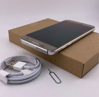 Samsung Galaxy S7 Android Mobile Phone 32GB Gold Unlocked Grade A+ ((DUAL SIM))) - Image 1 of 4