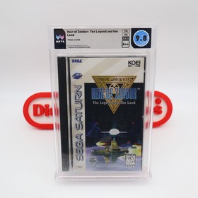 Sega Saturn HEIR OF ZENDOR: LEGEND AND THE LAND -WATA GRADED 9.8 A++ NEW Sealed!