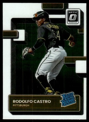 2022 Donruss Optic RATED ROOKIE Rodolfo Castro Rookie Pittsburgh Pirates #90 - Image 1 of 2