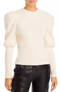 Jonathan Simkhai Standard Levy Recycled Rib Puffärmel Top Pullover Gr. S - Bild 1 von 13