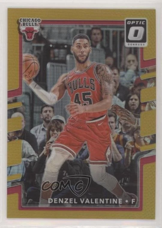 2017-18 Panini Donruss Optic Gold Prizm /10 Denzel Valentine #24 - Image 1 of 2