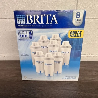 Brita Pitcher 8 Count Replacement Filters - Value Pack Brand New & Sealed - Image 1 of 4