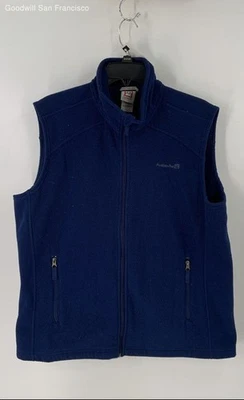 Chaleco polar con cremallera completa azul avalancha bolsillos clásicos al aire libre para hombre talla grande Foto 1 de 4