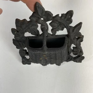 Vintage Cast Iron Match Stick Holder - Picture 1 of 5