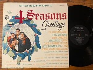 RARE The 4 Seasons Greetings / Christmas LP Vee Jay Stereo 1st Press EX!!!! - Picture 1 of 4