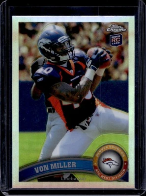 2011 Topps Chrome Von Miller RC Refractor Rookie #212 Broncos - Image 1 of 2
