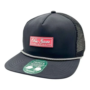 Ohio State Hat Cap Snapback Black Red Legacy Buckeyes 92 Front 9 Trucker NCAA - Picture 1 of 9