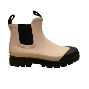 Everlane Women’s Pink & Black Rubber Chelsea Pull-On Lug Sole Ankle Boots Size 8 - Picture 1 of 11