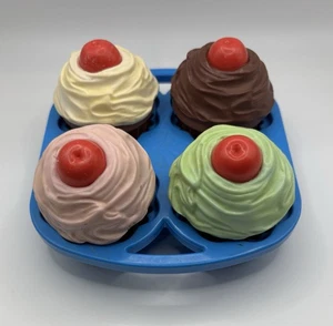Vintage 1987 Fisher Price Fun with Food Cupcakes with Frosting - Bild 1 von 3
