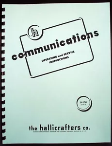 Hallicrafters SX-100 SX100 Mark2 Receiver Manual Ham Radio - Picture 1 of 2