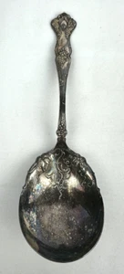 1847 Rogers Bros Versilbert Vintage Traube Kasserolle Beere Löffel 8 7/8" - Bild 1 von 3