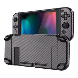 PlayVital Hard Schutzhülle für Nintendo Switch Graphit Kohlefaser Muster - Bild 1 von 9