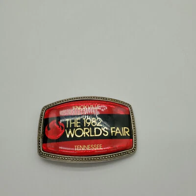 Hebilla de cinturón de recuerdo conmemorativa de Knoxville Tennessee 1982 Feria Mundial Foto 1 de 4