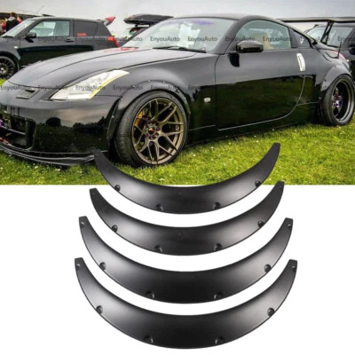 4X 35" For Nissan 350Z 370Z Universal Fender Flares Wheel Arches Wide Body Kit - Image 1 of 4