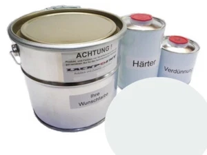7 Liter Set 2K Autolack DAF M8870 Ice White kein Wasserlack Weiß Farbe - Picture 1 of 2