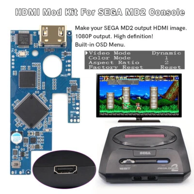 Hispeedido For SEGA MD2 HDMI MOD Kit For SEGA Mega Drive 2 For SEGA Genesis 2 - Image 1 of 4