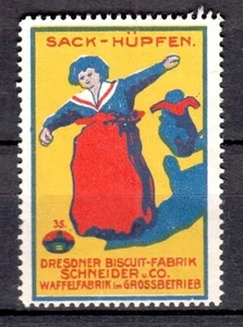 424663/ Reklamemarke – Sack-Hüpfen - Dresdner Bisquit-Fabrik Schneider & Co. - Picture 1 of 1