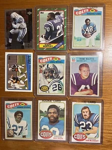 Baltimore Colts Vintage Running Back Lot (9) w/ Rookies Mitchell Matte Leaks EX - Picture 1 of 1