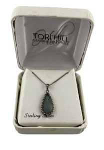 Tori Hill Genuine Marcasite Sterling Silver Necklace - Picture 1 of 4