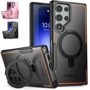 For Samsung Galaxy S23/S22 Ultra Case With Magnetic Built-Inkickstand Cover - Picture 1 of 11