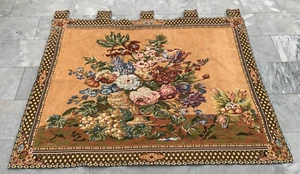 Vintage French Floral Tapestry Wall Hanging Red Roses Bedroom Décor 170x130 cm - Picture 1 of 9