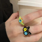 Black Cat Monster Ring For Women Funny Big Eye Cartoon Couple Rings Jewelry S1
