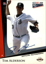 2009 TRISTAR PROjections Autographs Yellow #184 Tim Alderson/25