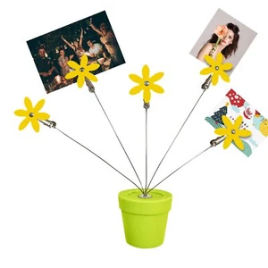 Cute Flower Table Card Memo Holder Stand1 Pcs Photo Clips Holder Desk Stand f... - Picture 1 of 7