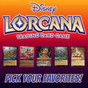 Disney Lorcana Trading Card Game TCG Individual Cards -You Pick - Picture 1 of 130