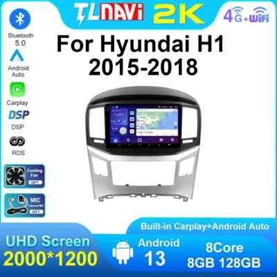 For Hyundai H1 2 Starex 2015-2018 GPS 2din Car Radio Carplay Stereo Video Player - Image 1 of 4