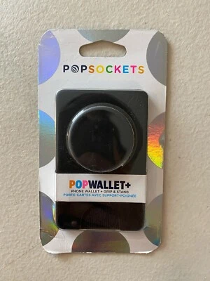 Authentic PopSockets PopWallet Plus Black Card Holder - Image 1 of 2