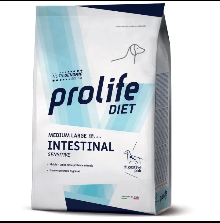 PROLIFE DIET 8 KG INTESTINAL SENSITIVE Medium/Large Crocchette per cane - Immagine 1 di 1