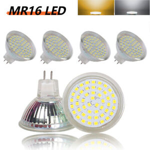 4-10X MR16 LED Leuchtmittel 3W 5W 7W Einbauspots Lampe Glas Scheinwerf 12V GU5.3