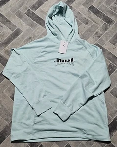 New Jordan Jumpman Fleece Pullover Hoodie Teal Men’s Sizes LARGE FQ6808-346 - Picture 1 of 5