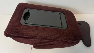 95-98 OEM Silverado Sierra granate tela roja consola central asiento de salto reposabrazos Foto 1 de 4