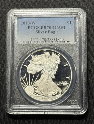 American Silver Eagle 2010 graduación profesional PR70 DCAM Foto 1 de 2
