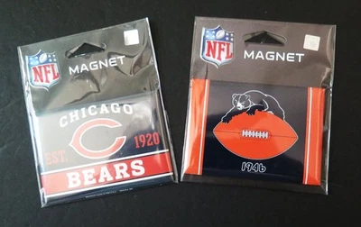 DOS (2) OSOS CHICAGO, IMANES METÁLICOS DE 2,5" X 3,5" DE WINCRAFT (MEZCLA O COINCIDE) Foto 1 de 3