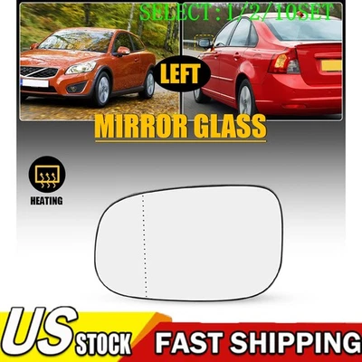 Сменное стекло зеркала LH для Volvo C30, C70, S40, S60, S80, V50, V70 1 ~ 10 X - Изображение 1 из 4